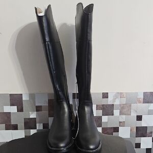 a new day Black Over the Knee Boots